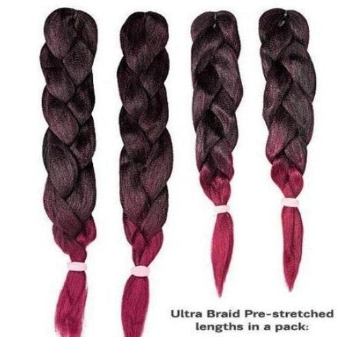 Xpression Lagos Braid Pre Stretched Hair Extensions - 2x42" - 2x46" Lengths